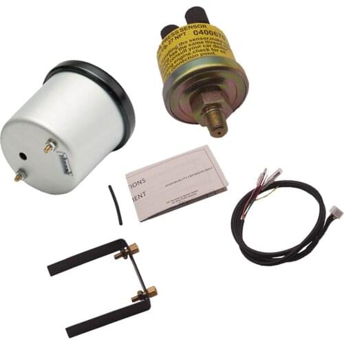 Car Universal 2inch 52mm Black Shell Digital 7-Color LED Oil Press Pressure Gauge PSI