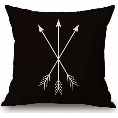 Black Pillow Case 45x45cm