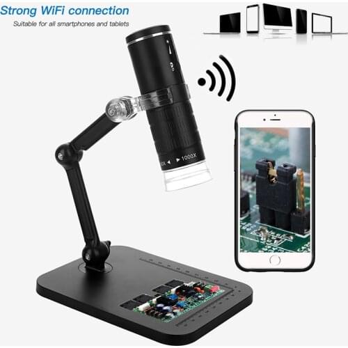 F210 WiFi Digital Microscope HD1080P 1000X portable Electronic Magnifier Camera 8 LED USB Microscope endoscopy camera kids tool