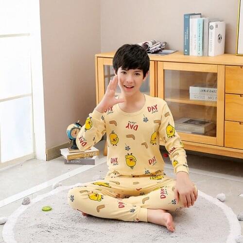 Kids Boys Pajamas Set Childrens Clothing Sleepwear Christmas Pyjamas Kids Big Boys Nightwear Costume Teens Clothes 12 14 16Year