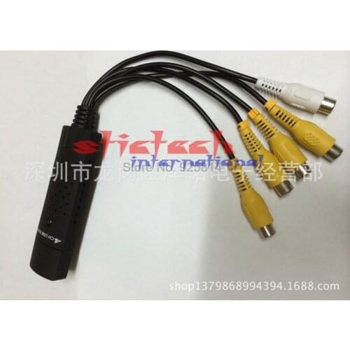 By dhl or ems 500sets 4CH USB DVR 4 CH channel USB 2.0 VHS to DVD Converter Adapter Audio AV CAPTURE CARD Adapter For Win7 XP