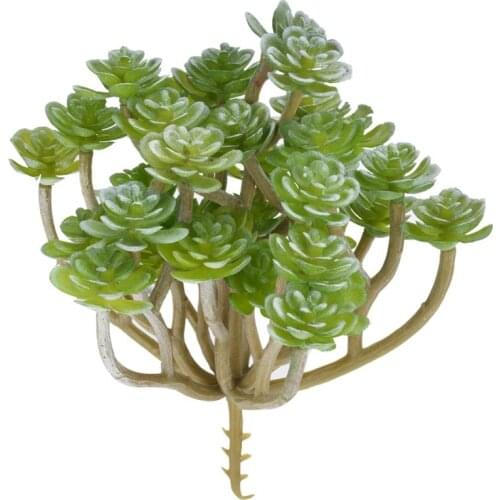 Artificial Succulent Green Flocking Fake Plants Artificial Succulents Simulation Plants Desktop Bonsai Wedding Party Home Decor