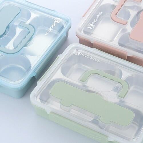 Stainless Steel Insulated Lunch Outdoor Camping Lunch Box Double-layer Compartment Lunch Box Microwave Portable Lunch Box -40