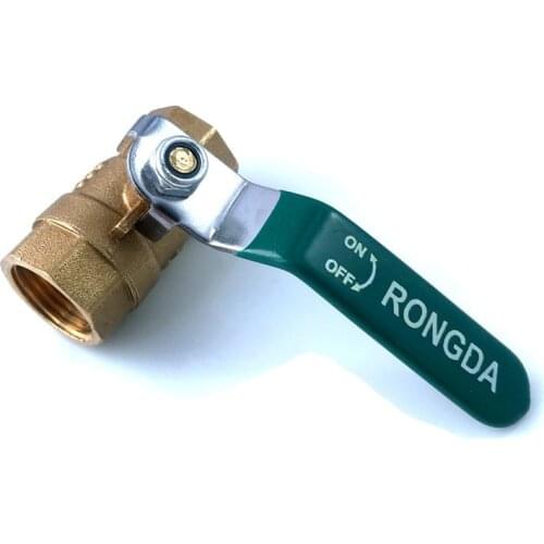 1/2'' Brass Ball Valve Female to Female Water Gas Tap Thread Connector Joint Plumbing