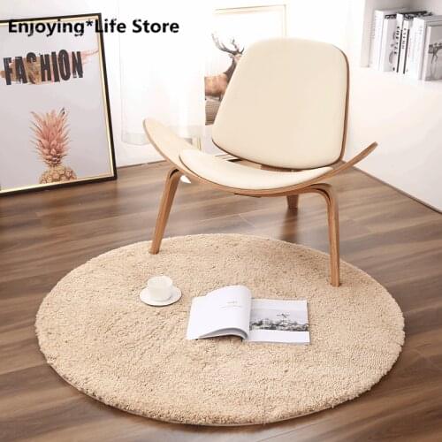 Round Carpet Computer Chair Floor Mat Bedroom Household Carpet Area Rugs Carpets for Living Room