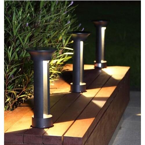 Solar garden lawn lamp outdoor waterproof grass outdoor lamp led garden villa column lamp landscape lamp CD50 W07