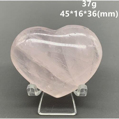 BEST! 100% Natural Pink transparent love crystal rose quartz crystal heart healing crystals and stones
