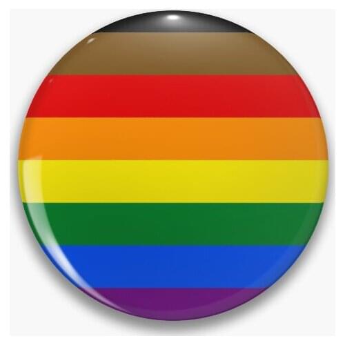 Pride Flag Philadelphia Black Lives Soft Button Pin Decor Lover Jewelry Women Cartoon Gift Collar Lapel Pin Clothes Hat Brooch