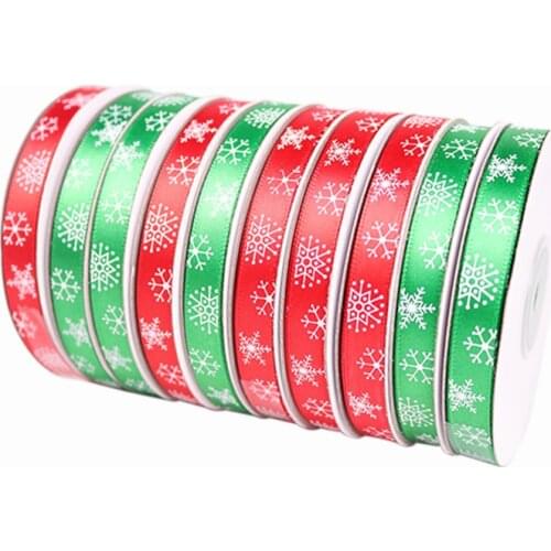 New 25yards/lot grosgrain Christmas Ribbon1CM diy Decorative Gift Packing box cloth tapes for crafts satin Ribbons flowers party