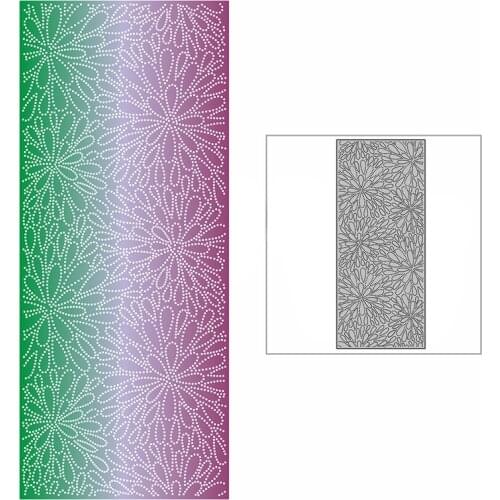 New Slim Flowery Water Droplets Background Plate Craft Embossing 2021 Metal Cutting Dies for DIY Scrapbooking Album Card Making