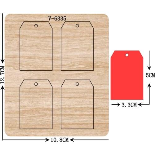 New card wooden dies cutting dies for scrapbooking Multiple sizes V-6335