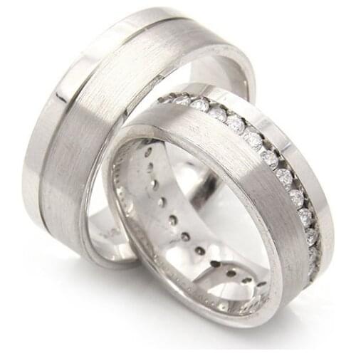 Couple Wedding Ring Sterling Silver 925 Woman And Man Luxury Jewelry Bands Fashion Engagement Anniversary Ancient Greek Model