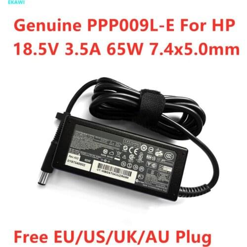 Genuine 18.5V 3.5A 65W PPP009L-E PA-1650-32HT AC Adapter For HP Officejet 150 100 V2400 V4300 X1100 G1 G2 Laptop Power Charger