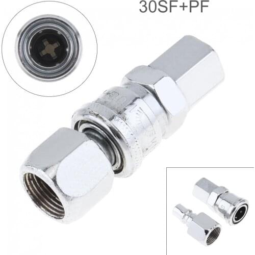 2pcs/lot TL-S12 30SF+PF Pneumatic Fitting Quick High Pressure Connector with Dual-interface and Telescopic Buckle