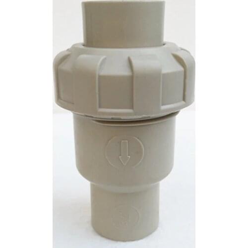 PPH Hot Melt Check Valve One-way Valve Plastic Check Valve Stop Valve Id 20mm-63mm 1 Pcs