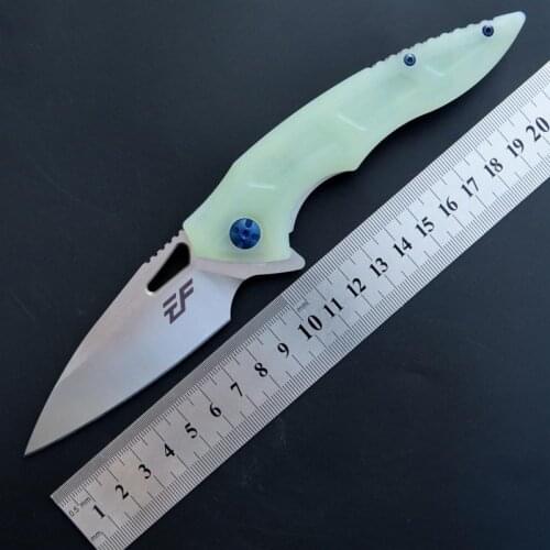 Camping Folding knife D2 blade+G10 Handle Hunting Pocket Knife Tactical Outdoor EDC Jackknife Tool