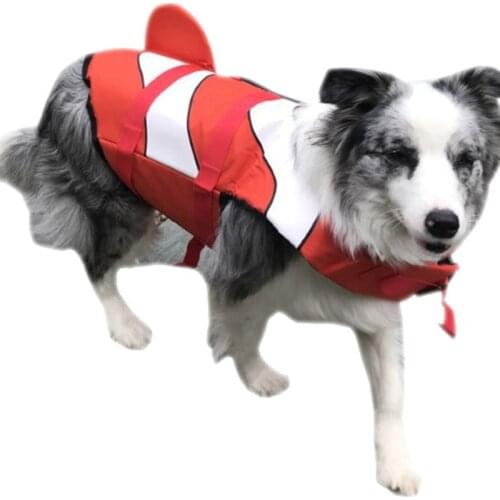Pets Dogs Life Jacket Safe Vest Swimming Pool Tools Suit Lovely Mermaid Shark Design Summer Water Sprots Protect Clothes