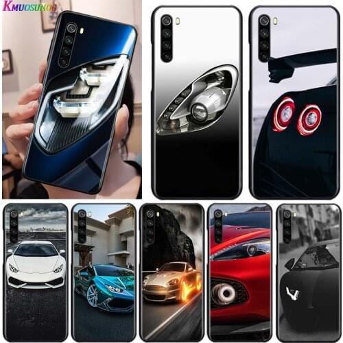 Sport car lamp for OPPO Reno 2 Z 2Z 2F 3 4 5 Pro 5G 4Z 4SE 5F ACE F7 A5 A9 2020 Black Phone Case Soft Cover Shell