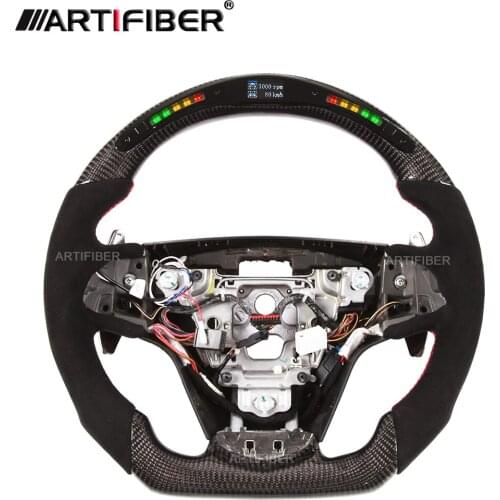 LED Carbon Fiber Steering Wheel for Cadillac ATS，XT4,XT5,XT6,CT4,CT5,CT6