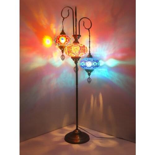 Turkish floor lamp mid century floor lamp standing lamp glass metal floor lamp mosaic glass lamp rustic floor lamp unique