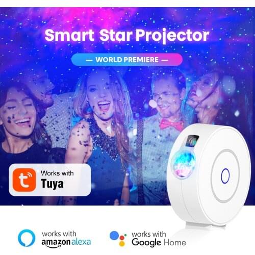 Smart Galaxy Star Projector LED Nebula for Kids Adults Bedroom Decoration Alexa & Google Home Compatible for Bedroom Bar Party