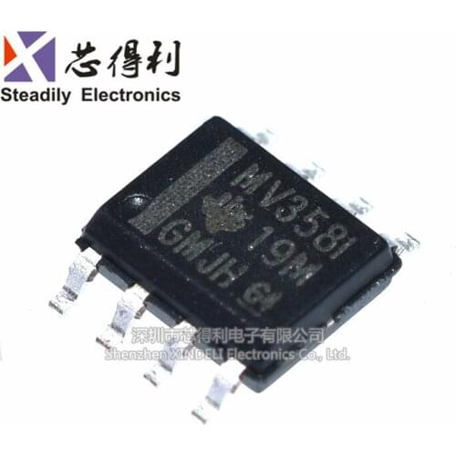 10pcs/lot New Mv358i Lmv358 Lmv358idf Sop8 Low Voltage Rail-to-Rail Output Operational Amplifier