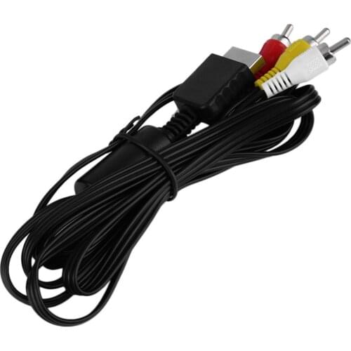 10 pcs High quality New 1.8M RCA TV Cable AV lead Sound Video for Sony For Playstation 2 3 PS2 PS3 Wholesale