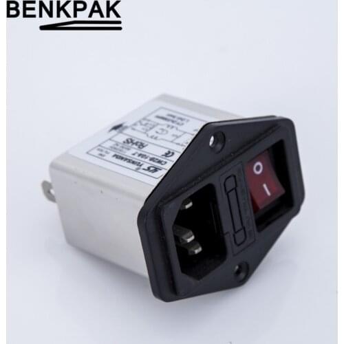 10A EMI filter with lamp rocker switch Connector CW2B-10A-T