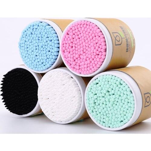 200pieces ear sticks for children bamboo cotton buds cotton swabs wood tip cotton buds storag double head cotton swab disposable