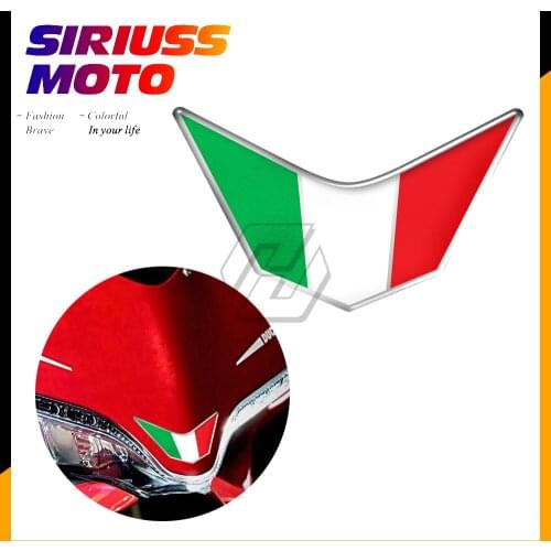 3D Resin Motorcycle Front Fairing Decals Italy Sticker Case for Ducati 959 969 1199 1299 PANIGALE V4 S R SUPERSPORT