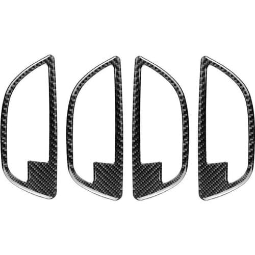 4Pcs/Set Car Inner Door Pull Handle Frame Sticker for BMW 5 Series F10 11-17