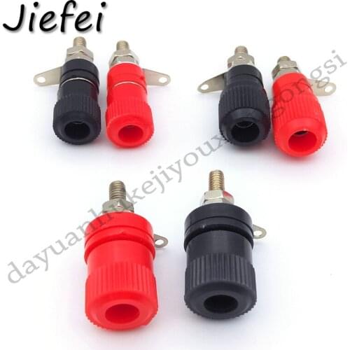 6Pcs 3 type Terminal Blocks 4mm Banana socket Amplifier Terminal Connector Binding Post Banana Plug Jack Mount
