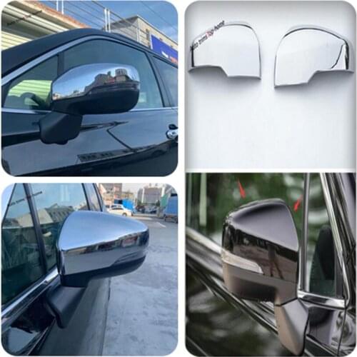 Yimaautotrims Door Wing Rearview Mirror Case Side Mirror Chrome Protection Cover Trim ABS For Subaru Forester 2019 2020 2021