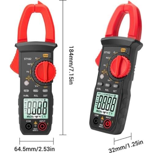 Digital Clamp Meter AC Current Multimeter DC/AC Voltage Hz Capacitance NCV Ohm 875F