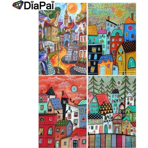 DIAPAI 100% Full Square/Round Drill 5D DIY Diamond Painting "Cartoon tree illustration" 3D Embroidery Cross Stitch Home Decor