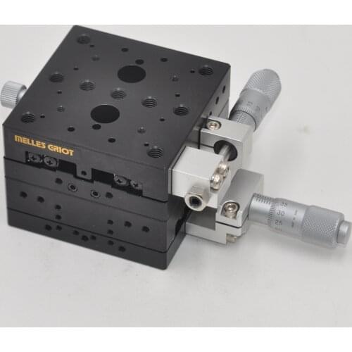 MELLES GRIOT two-dimensional high precision micrometer manual displacement fine-tuning table 65*65mm aluminum