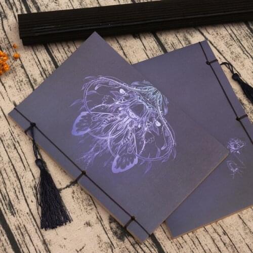 1pcs Glossy Long Poem Gufengling Book Retro Line Mount Ben Manual Chinese style Notebook Stationery