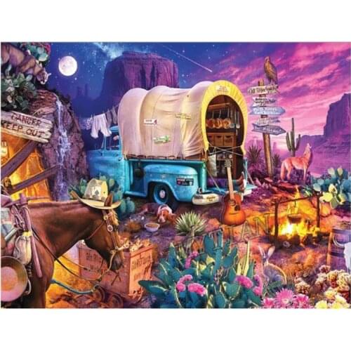 Full square/round 5D DIY diamond painting Desert scenery Embroidery Pattern Cross stitch kits mosaic room decor wall arts