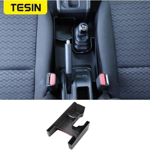 TESIN Stowing Tidying For Suzuki Jimny 2019+ Car Gear Shift Storage Box Organizer Tray Accessories For Suzuki Jimny 2019 2020