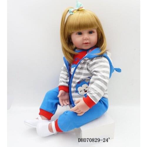 DollMai reborn baby girl dolls 22inch 55cm soft silicone reborn baby dolls for children sleeping toys bebe alive reborn bonecas