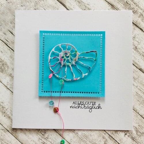 SHINECRAFT Nautilus Shell Metal Cutting Dies Decorative Scrapbooking Steel Craft Die Cut Embossing Paper Cards Stencils