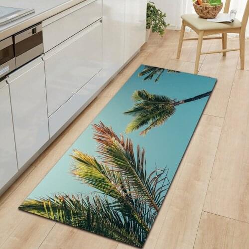 Tropical Scenery Doormat Entrance Door Home Kitchen Mat Modern Decoration Carpet In The Living Room Soft Non-Slip Bathroom Rug