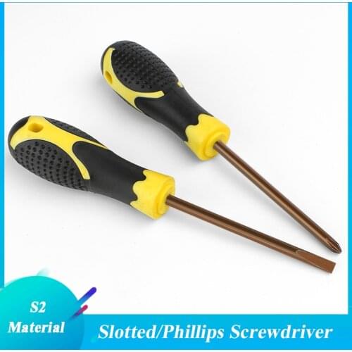 S2 alloy steel extended cross screwdriver small slotted screwdriver 6 extension screwdriver 8 "driver with strong magnetic field