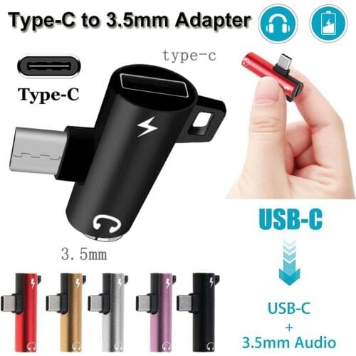 USB C Audio Charging Adapter Earphone Splitter Type C to 3.5mm Jack Converter Gaming For xiaomi Huawei Samsung Usb Wire