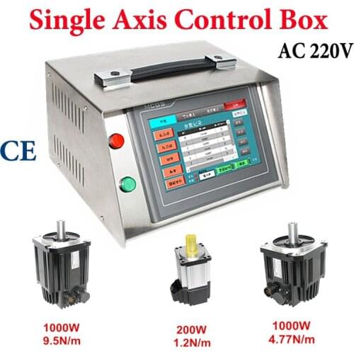 Servo Motor Speed Controller CNC Dividing Head Control Box Single Axis System Angle Control Servo AC 220V for 200W 1000W Motor