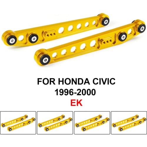 For Honda for Civic 96-00 EX DX GX HX LX SI Rear Lower Control Arm Subframe Brace Tie Bar Arms ASR Kit One pair