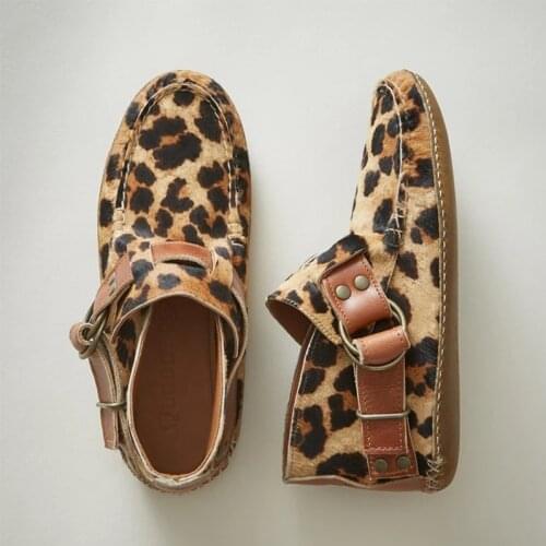 2020 Women Ankle Boot Autumn Shoes Boots Female Winter Warm Plush Womens Sewing Flats Fashion Buckle Footwear Bottines Femme