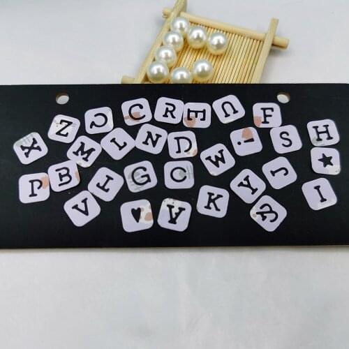 26 Alphabet Label Metal Cutting Dies Scrapbooking Embossing Folders for DIY Album Card Making Craft Stencil Greeting Photo Paper