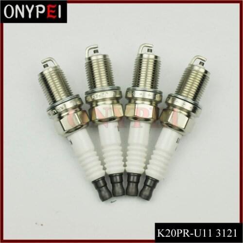 4 PCS/LOT Spark Plug K20PR-U11 3121 For Chevrolet Volvo Mazda Suzuki Subaru Mitsubishi K20PR U11 K20PRU11