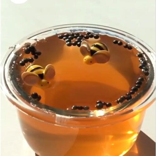 60ml Honey Crystal Slime Plasticine Mud Bee Polymer Clay Modeling Slime Stress Relieve Kids Toy Gift